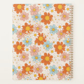 Personalisiert Retro Daisy Floral Monogram Planer (Rückseite)