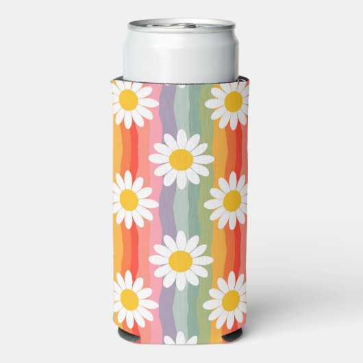 Personalisiert Retro Daisy Selters Dosenkühler (Seltzer Rückseite)