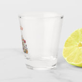 Personalisiert Retro Floral Bridesmaid Schnapsglas (Rechts)