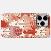 Personalisiert Retro Fox Art Red Retro Case-Mate iPhone Hülle (Rückseite (Horizontal))