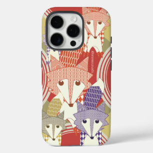Personalisiert Retro Fox Art Retro iPhone 7 iPhone 16 Pro Hülle