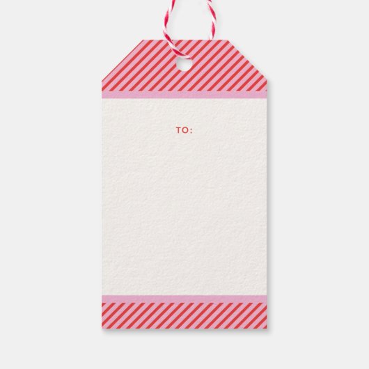 Personalisiert Retro Frohe Weihnachten Custom Geschenkanhänger (Rückseite)