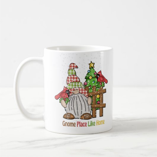 Personalisiert Retro Gnome Kardinal Kaffeemaschine Kaffeetasse (Links)