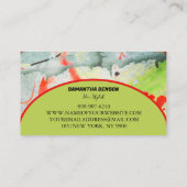 Personalisiert Retro Groovy 70er Psychedelic Visitenkarte (Rückseite)