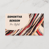 Personalisiert Retro Groovy 70er Psychedelic Visitenkarte (Vorderseite)