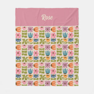 Personalisiert Retro Groovy Fleece Blanket