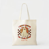 Personalisiert Retro Groovy Halloween Tragetasche (Vorne)