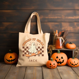 Personalisiert Retro Groovy Halloween Tragetasche