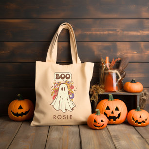 Personalisiert Retro Groovy Halloween Tragetasche