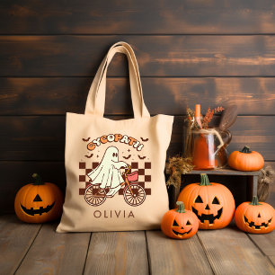 Personalisiert Retro Groovy Halloween Tragetasche