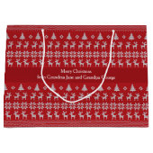 Personalisiert Retro Holiday Große Geschenktüte (Vorderseite)