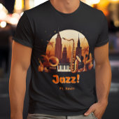 Personalisiert Retro Jazz City T-Shirt