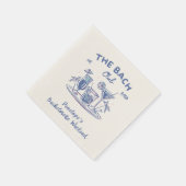 Personalisiert Retro Junggeselinnen-Abschied Napki Serviette (Ecke)