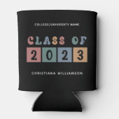 Personalisiert Retro-Klasse 2023 Abschluss Niedlic Dosenkühler (Rückseite)