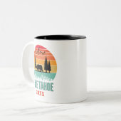 Personalisiert Retro Lake Tahoe Zweifarbige Tasse (Vorderseite Links)