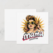 Personalisiert Retro Mama Pop Art 1 (Vorne/Hinten)
