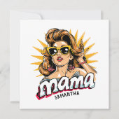 Personalisiert Retro Mama Pop Art 1 (Vorderseite)