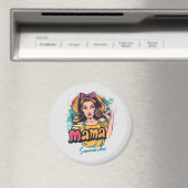 Personalisiert Retro Mama Pop Art. 10 Magnet (In Situ (Geschirrspüler))