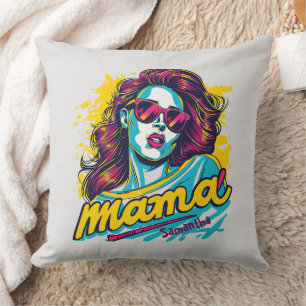 Personalisiert Retro Mama Pop Art. 12 Kissen