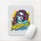 Personalisiert Retro Mama Pop Art. 12 Mousepad (Mit Mouse)
