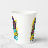 Personalisiert Retro Mama Pop Art. 12 Pappbecher (Rechts)