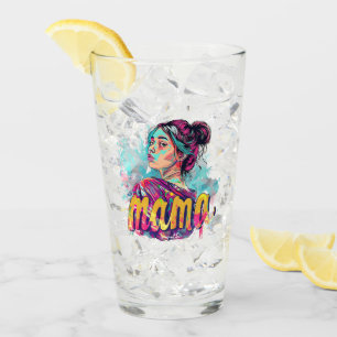 Personalisiert Retro Mama Pop Art. 13 Glas