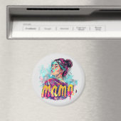 Personalisiert Retro Mama Pop Art. 13 Magnet (In Situ (Geschirrspüler))