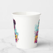 Personalisiert Retro Mama Pop Art. 13 Pappbecher (Links)