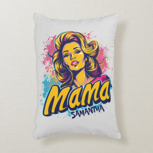 Personalisiert Retro Mama Pop Art. 14 Dekokissen