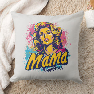 Personalisiert Retro Mama Pop Art. 14 Kissen
