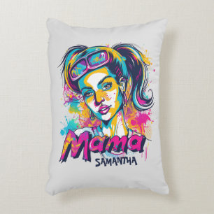 Personalisiert Retro Mama Pop Art. 18 Dekokissen