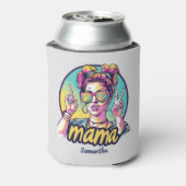 Personalisiert Retro Mama Pop Art. 19 Dosenkühler (Kanne Rückseite)