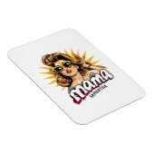 Personalisiert Retro Mama Pop Art 1 Magnet (Rechte Seite)