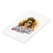 Personalisiert Retro Mama Pop Art 1 Magnet (Linke Seite)