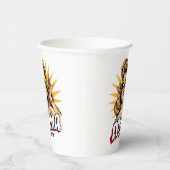 Personalisiert Retro Mama Pop Art 1 Pappbecher (Rechts)