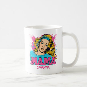 Personalisiert Retro Mama Pop Art (20) Kaffeetasse