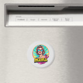 Personalisiert Retro Mama Pop Art 3 Magnet (In Situ (Geschirrspüler))