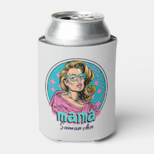Personalisiert Retro Mama Pop Art. 8 Dosenkühler