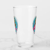 Personalisiert Retro Mama Pop Art. 8 Glas (Links)