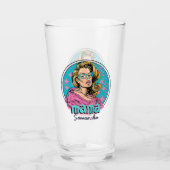 Personalisiert Retro Mama Pop Art. 8 Glas (Vorderseite)
