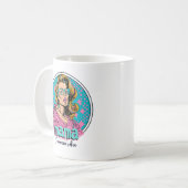 Personalisiert Retro Mama Pop Art. 8 Kaffeetasse (Vorderseite Links)