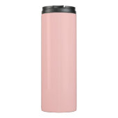 Personalisiert Retro Monogramm Bridesmaid Pink Ora Thermosbecher (Rückseite)