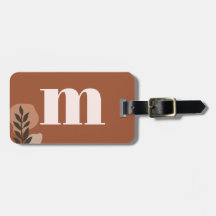 Personalisiert Retro Monogramm mit Terracotta Boho
