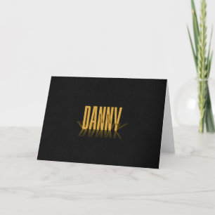 Personalisiert Retro Movie Poster Danny Gold Feiertagskarte