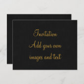 Personalisiert Retro Movie Poster Mario Gold Einladung (Vorne/Hinten)