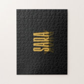 Personalisiert Retro Movie Poster Sara Gold Puzzle (Vertikal)