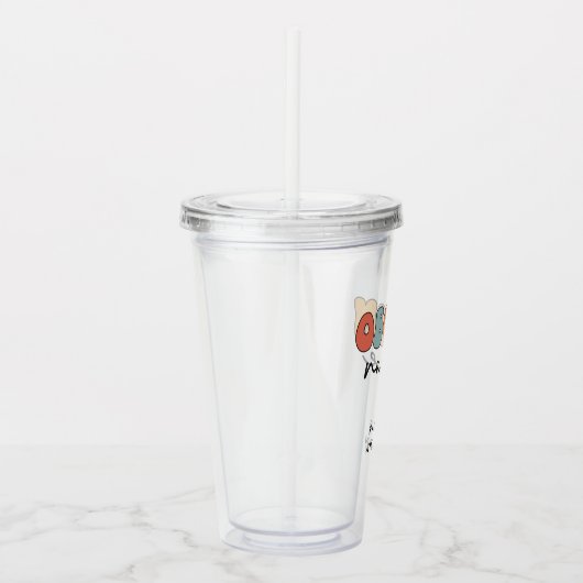 Personalisiert Retro OBGYN Nurse Acryltrinkbecher (Rechts)