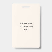 Personalisiert Retro OBGYN Nurse Ausweis (Rückseite)