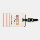 Personalisiert Retro OBGYN Nurse Gepäckanhänger (Vorderseite horizontal)