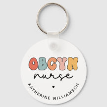 Personalisiert Retro OBGYN Nurse